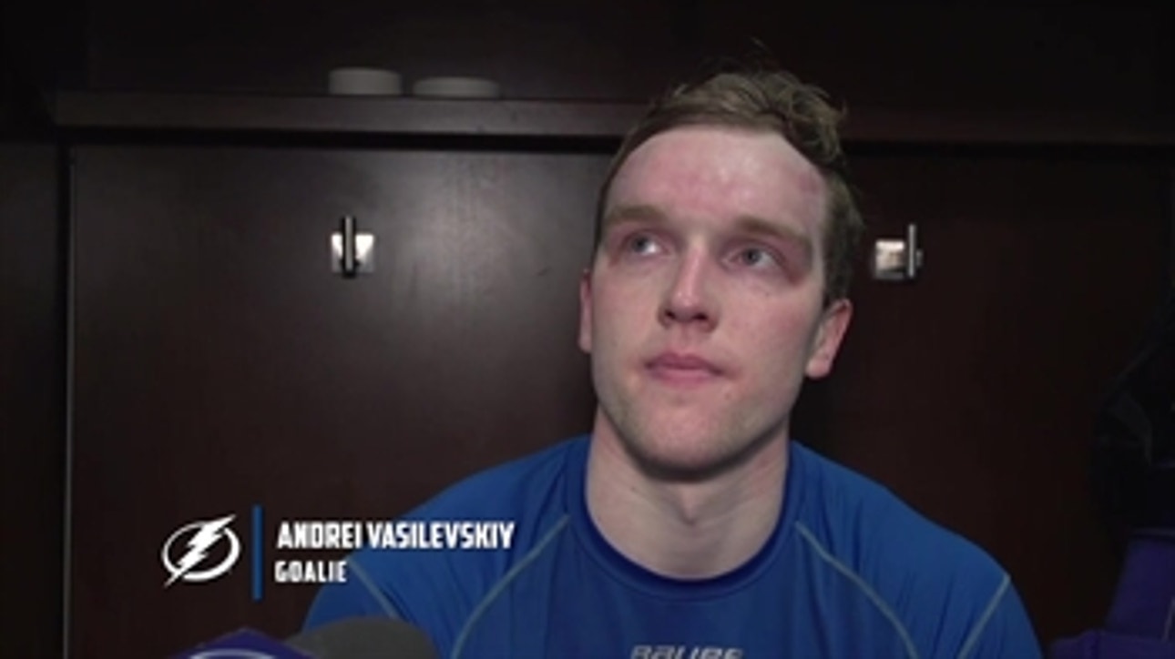 Andrei Vasilevskiy discusses bolstering Lightning defense, staying consistent as playoffs approach