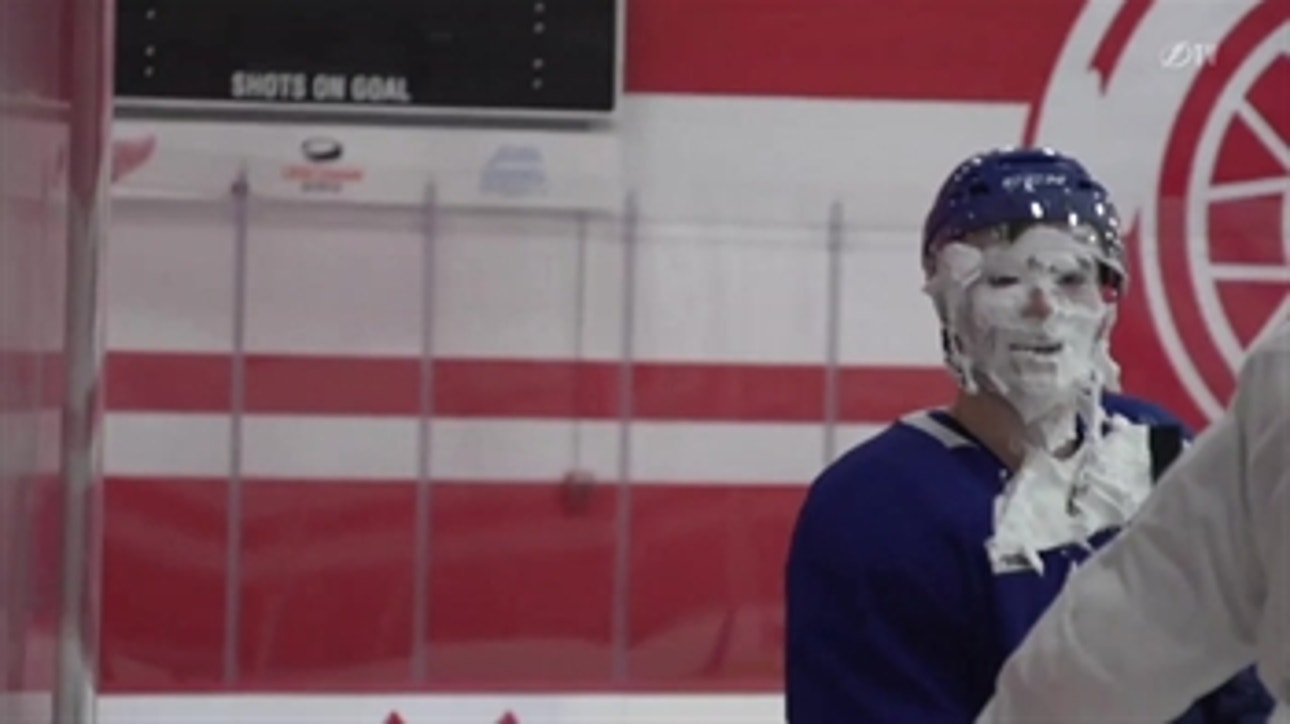 Happy Birthday? Brayden Point gets a shaving cream surprise from Ryan Callahan