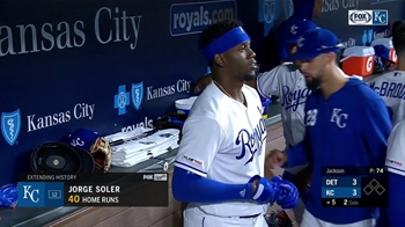 WATCH: Jorge Soler becomes the first 40-homer hitter in Royals history