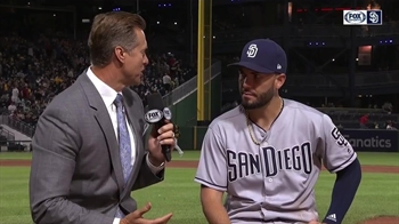 Eric Hosmer talks about his two-double performance after the win