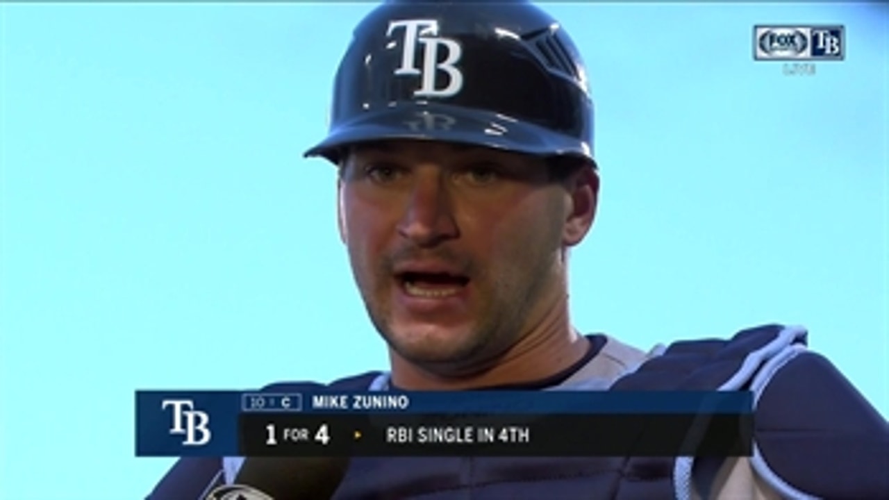 Mike Zunino on his performance behind the plate, Rays' bullpen