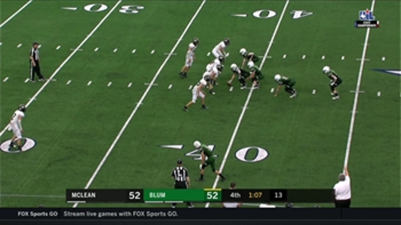 HIGHLIGHTS: Colton Gonzalez give Blum 58-52 lead on 5th TD of the game ' UIL State Championships