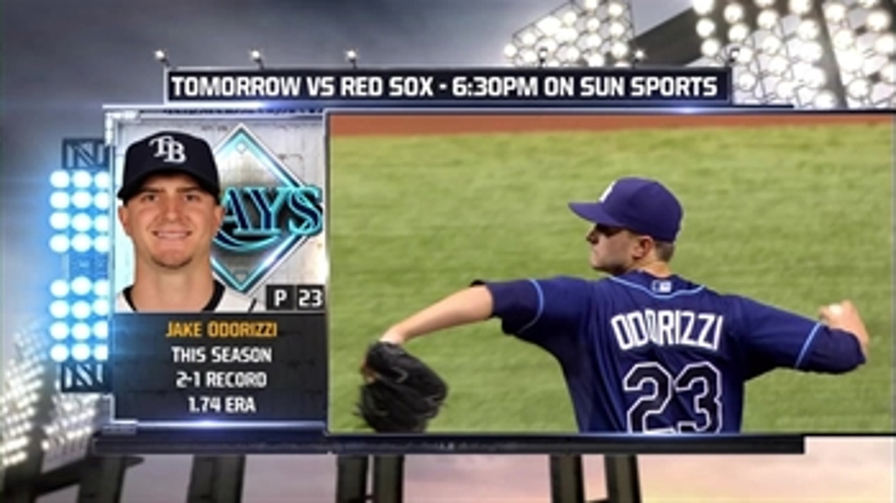 Jake Odorizzi on mound as Rays look for series win
