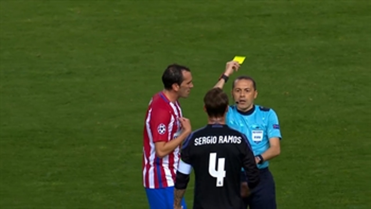 There were five yellow cards between Real Madrid and Atletico Madrid