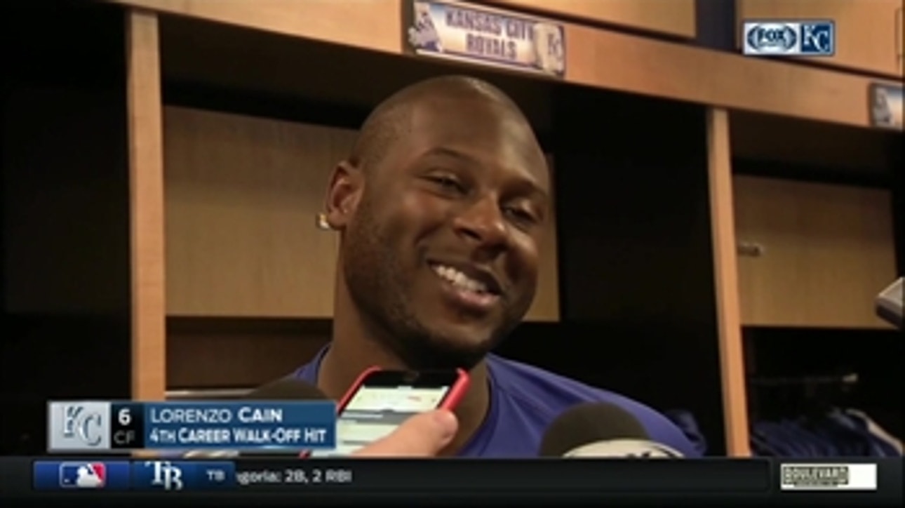 Cain busts out of slump with walk-off single
