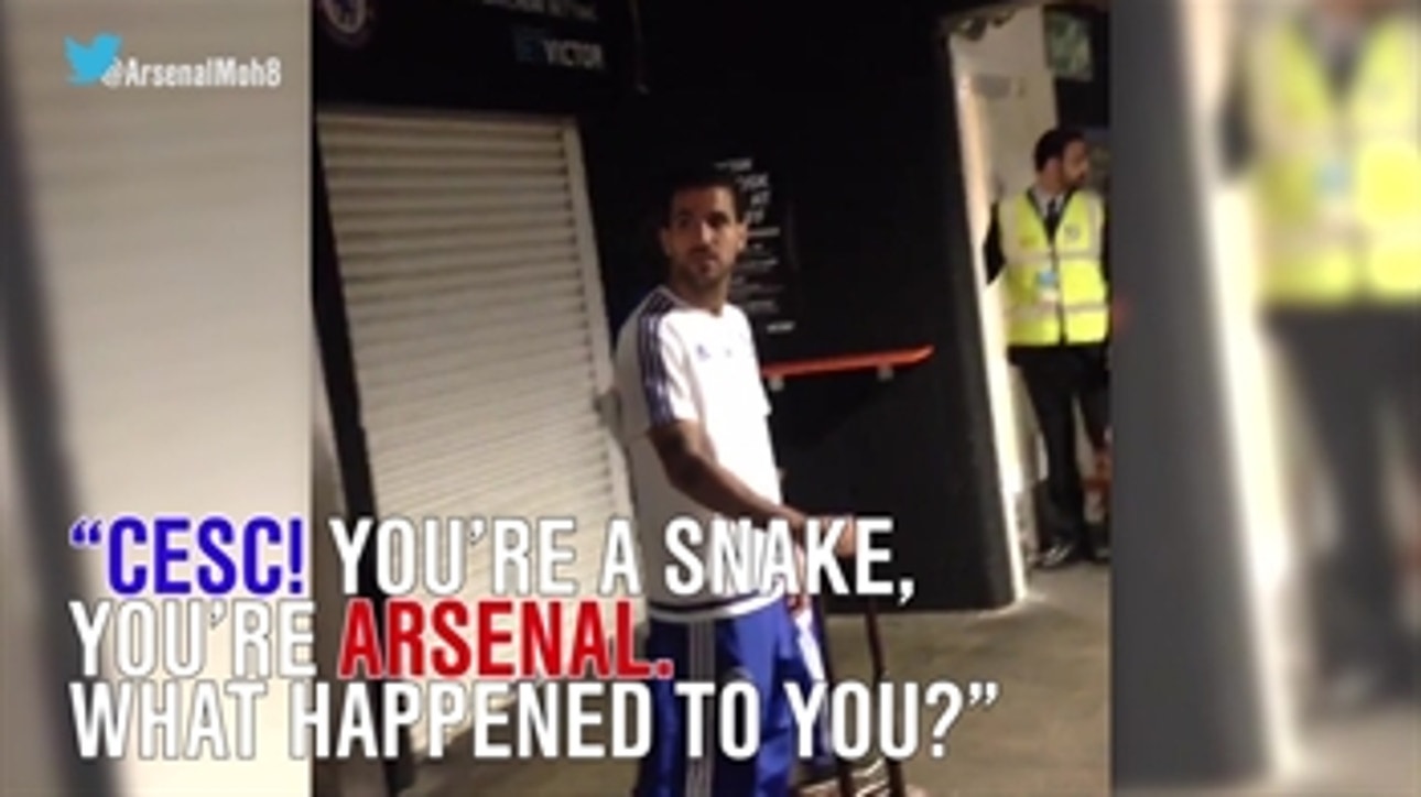 Chelsea steward tells Cesc Fabregas he's a 'snake'