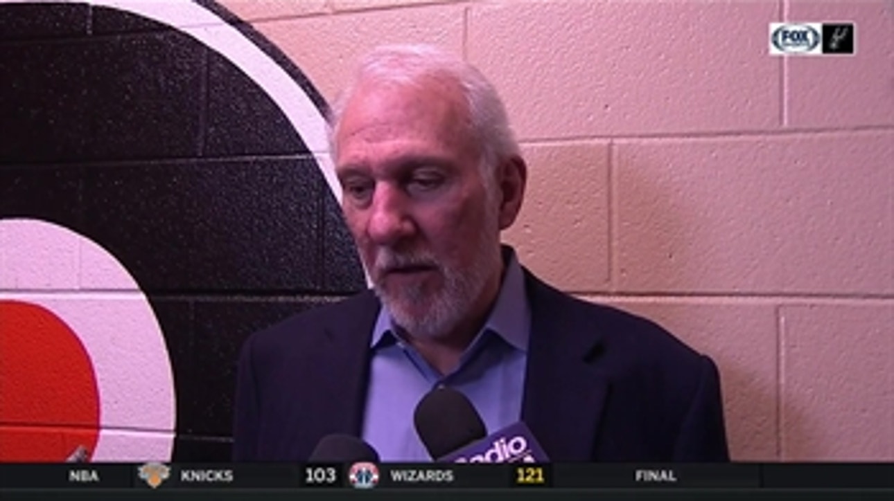 Gregg Popovich talks Spurs turnovers in loss to 76ers