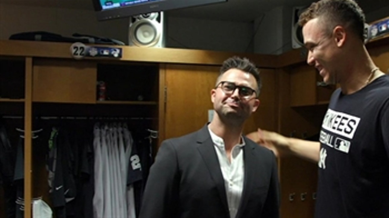 Nick Swisher visits the Yankees and Astros ahead of the ALCS