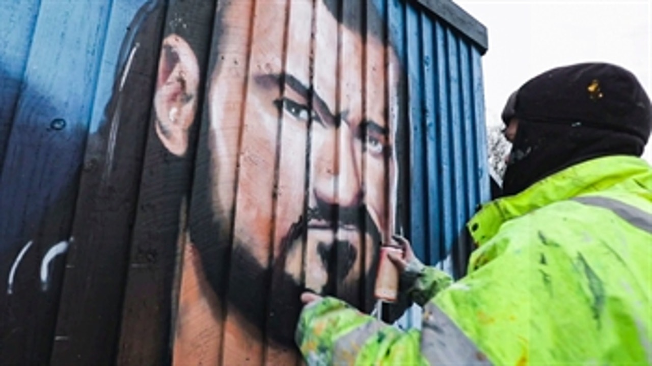 WrestleMania 37 graffiti murals time-lapse