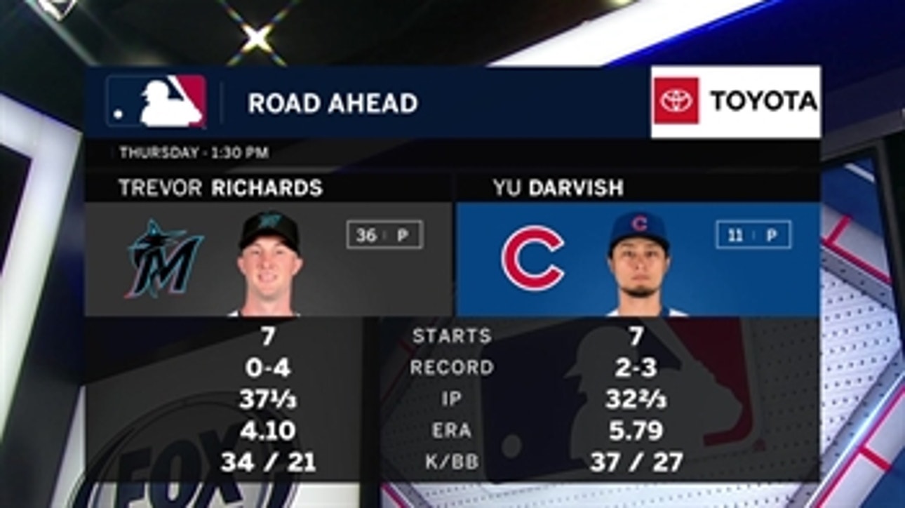 Marlins take aim at series split with Cubs