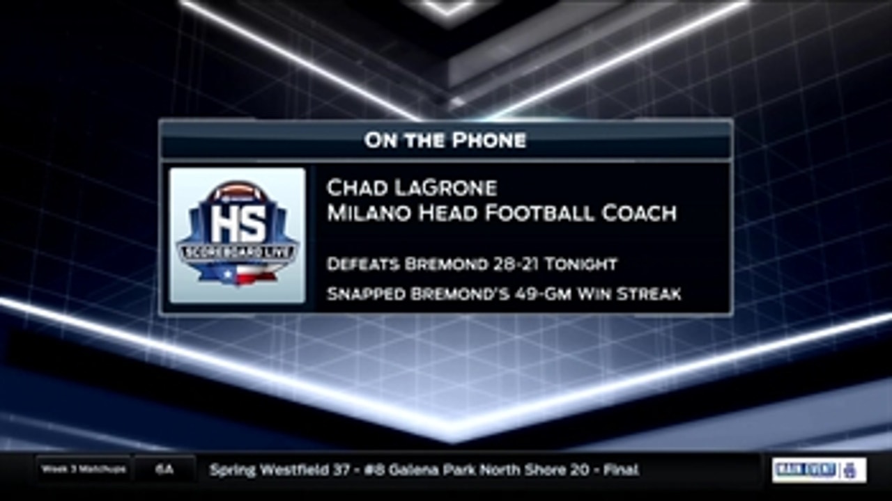 Chad LaGrone joines the show ' High School Scoreboard Live