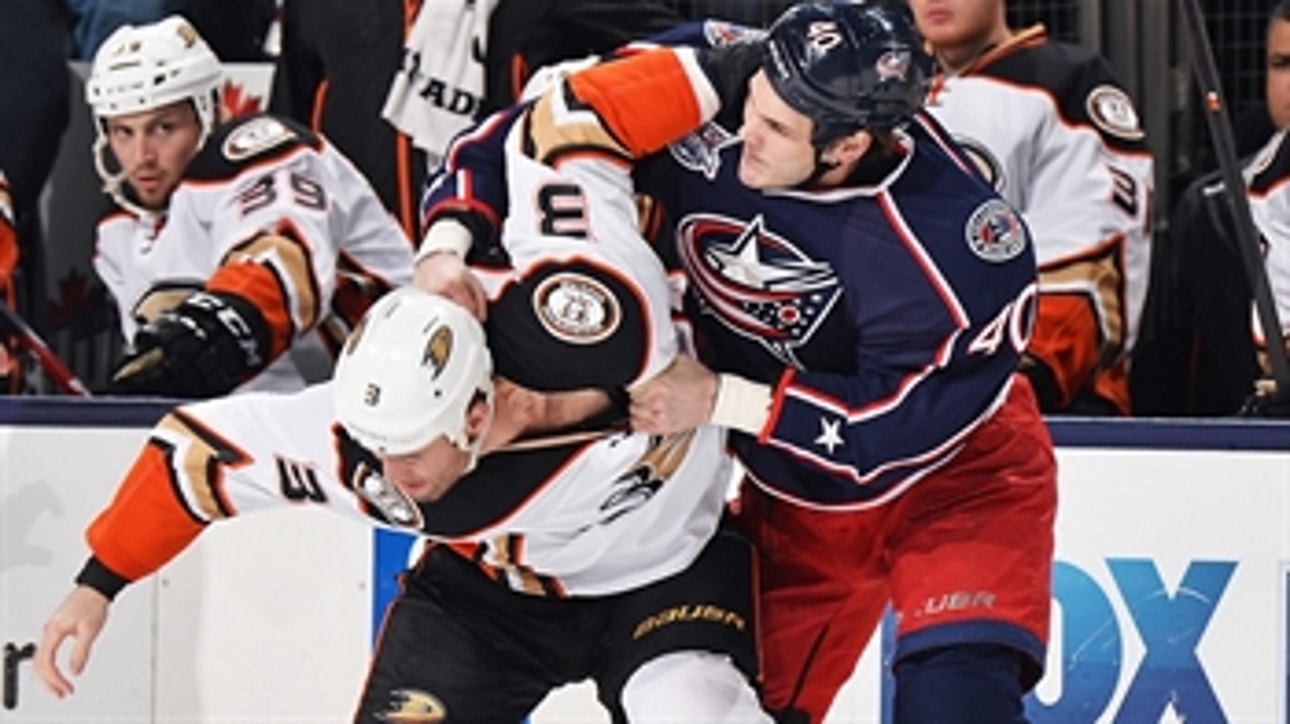 Ducks roughed up by Blue Jackets