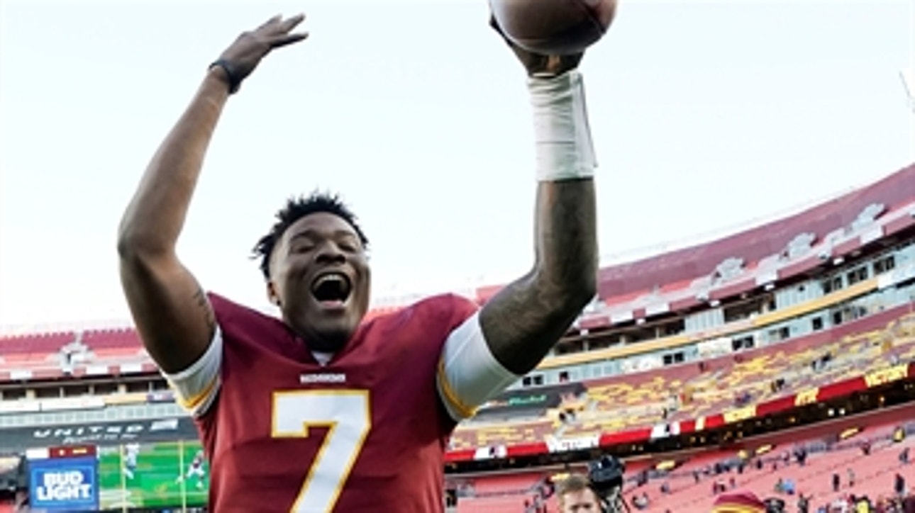 Dwayne Haskins picks up his first win as NFL starter in Redskins' 19-16 victory