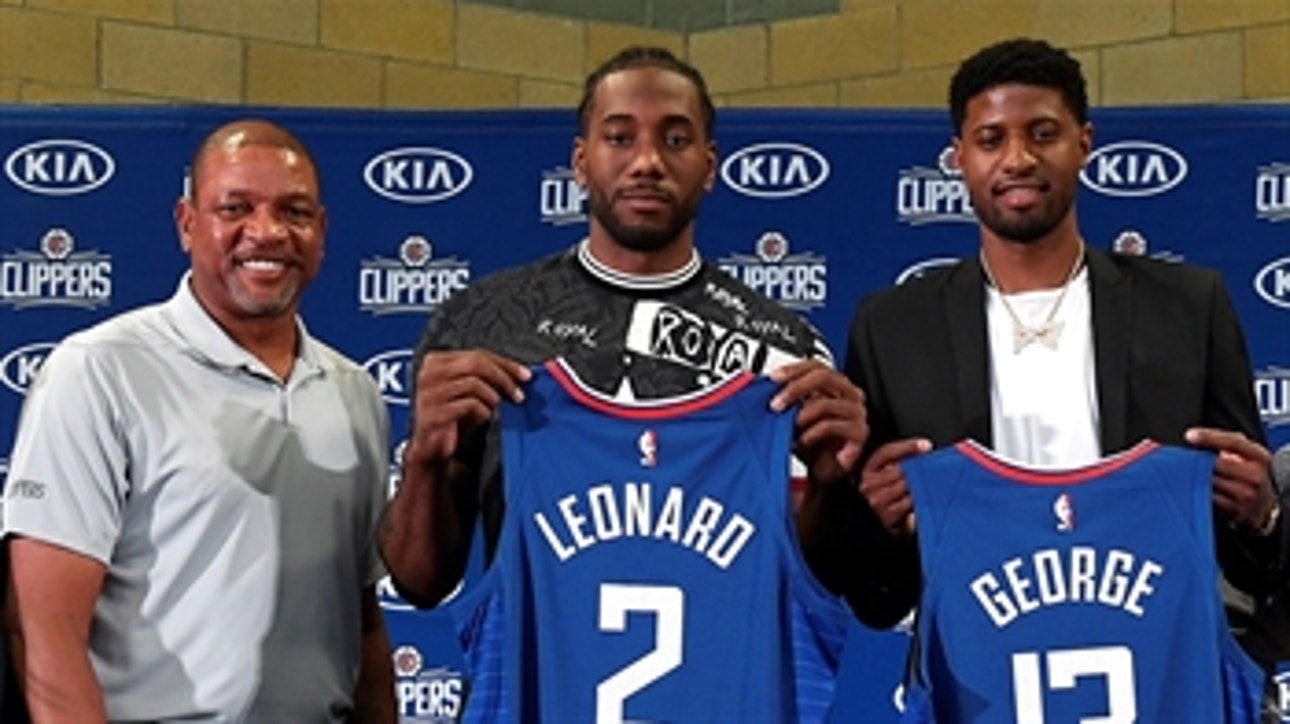 Shannon Sharpe reacts to Doc Rivers' comments on Kawhi-Paul George signings