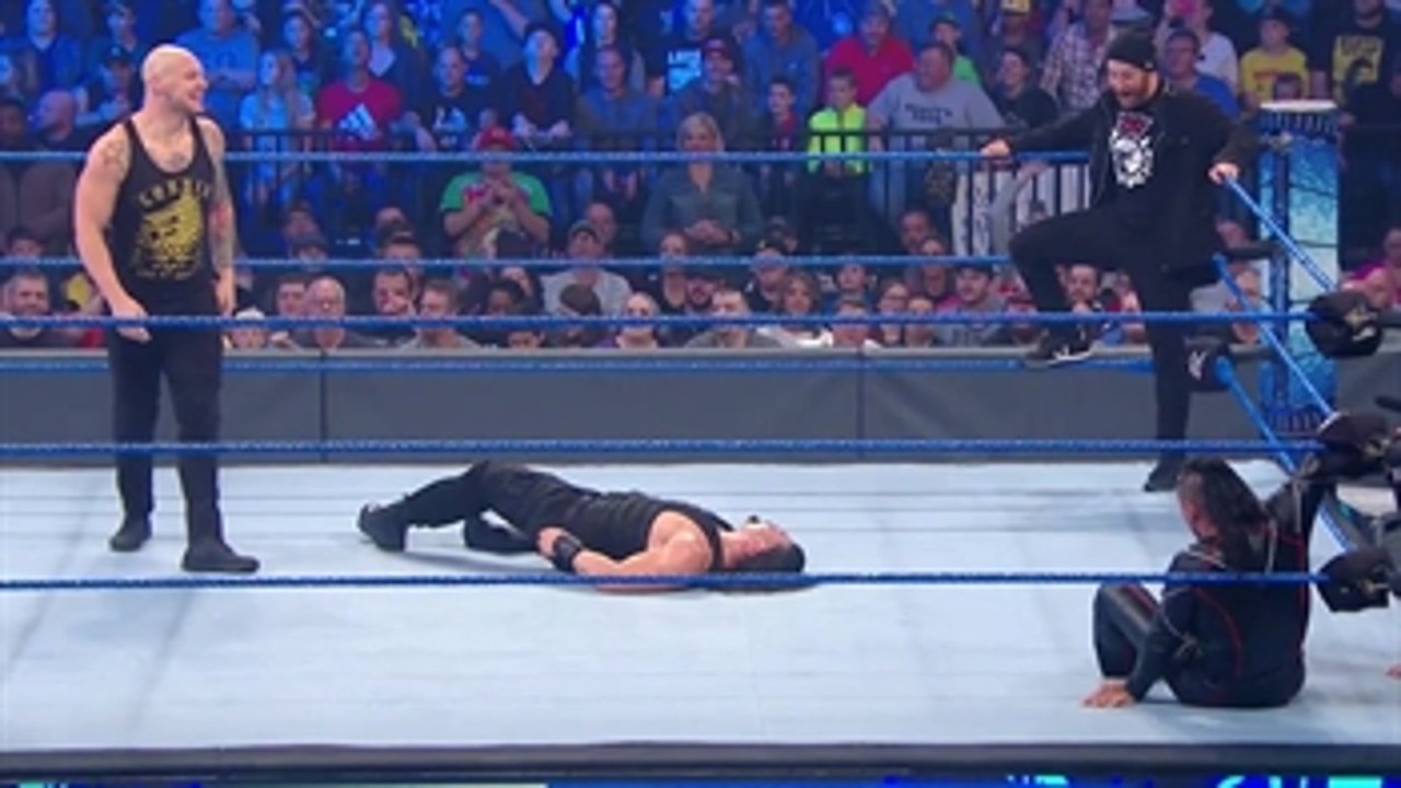 Baron Corbin ruins Roman Reigns vs. Shinsuke Nakamura's Intercontinental Title match
