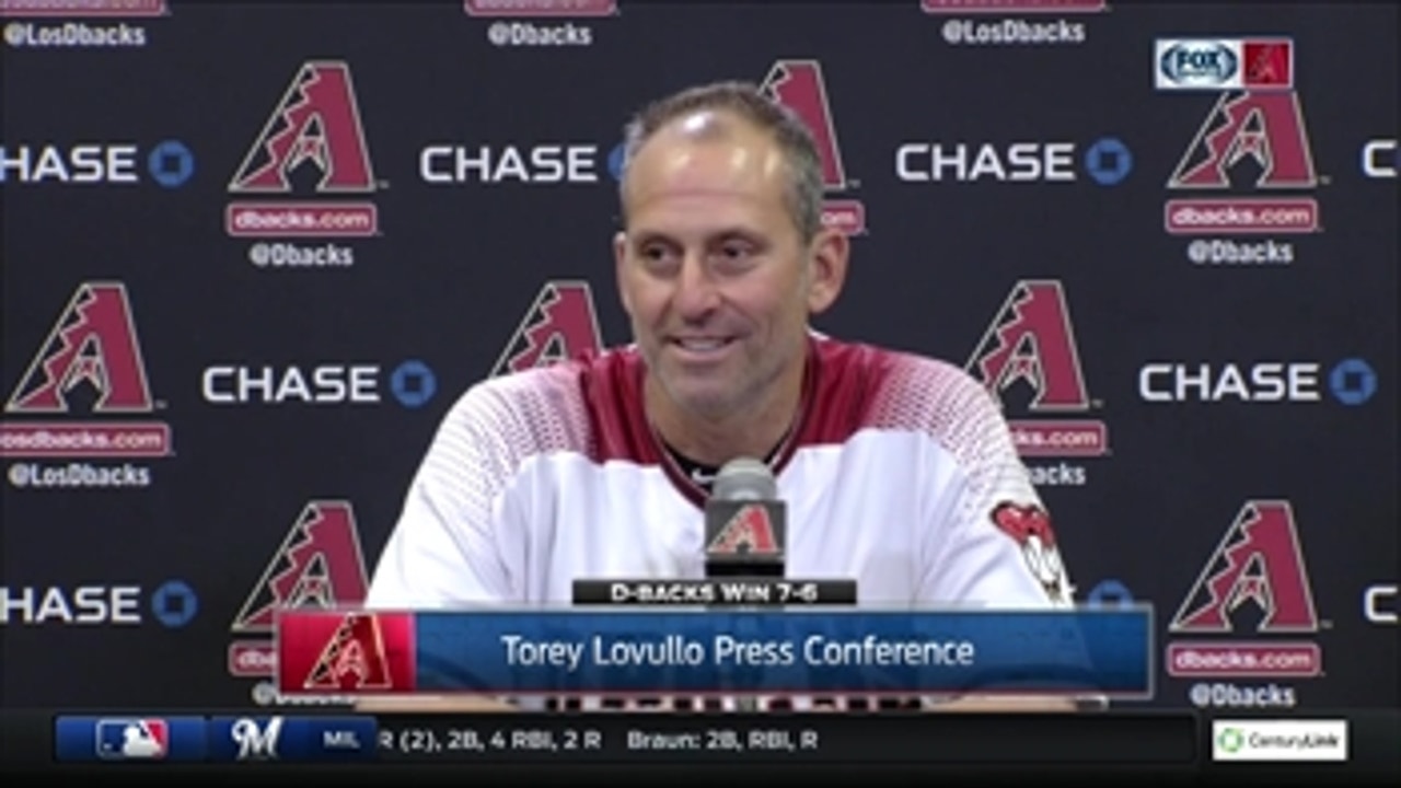 Lovullo: Zack set a great tone for us