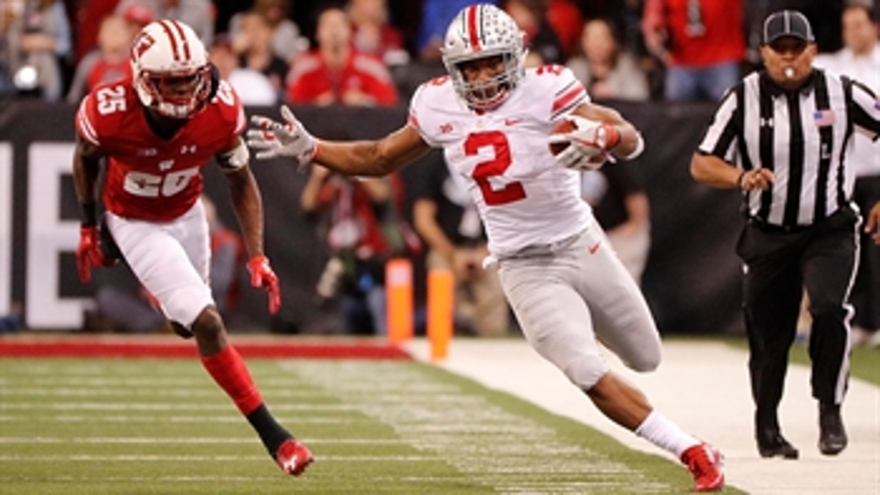 No. 8 Ohio State hangs on to beat No. 4 Wisconsin 27-21 to win the Big 10 Championship