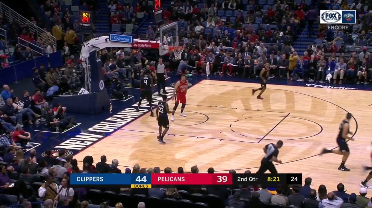 WATCH: Derrick Favors Hits from the Corner ' Pelicans ENCORE