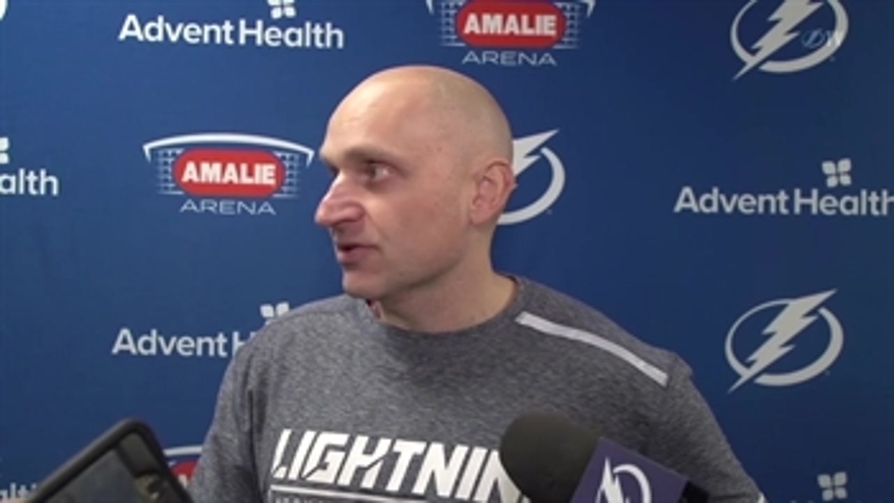 Derek Lalonde on the challenge of rotating Lightning's defensemen