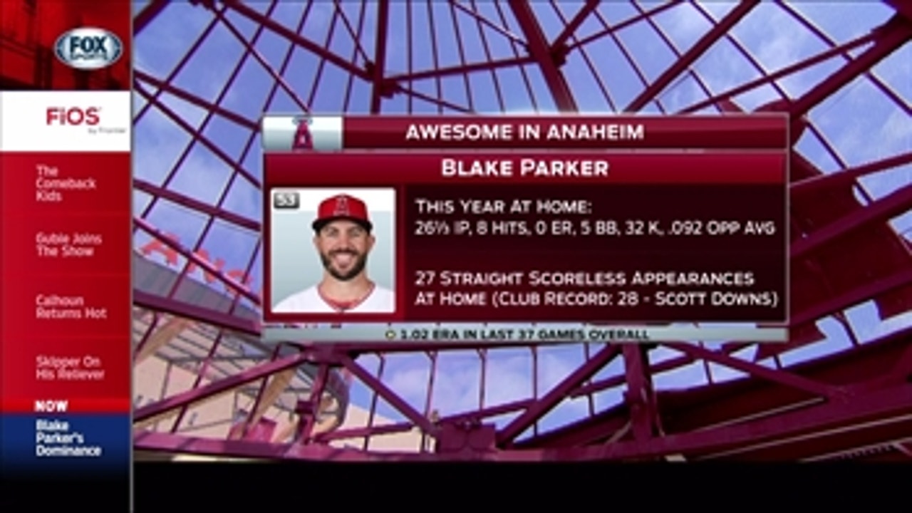 Angels Live: Blake Parker's historic scoreless streak