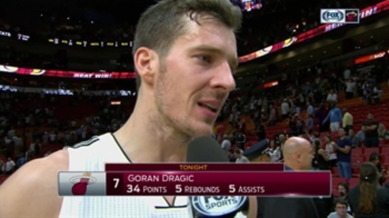 Goran Dragic's 34 points are his most since joining Heat