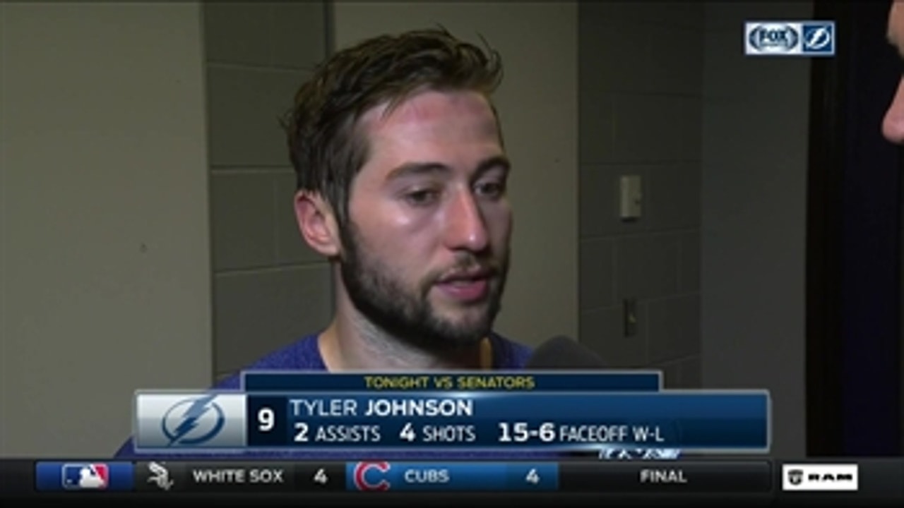 Tyler Johnson on trades: 'It's always tough when you lose big pieces of your team'