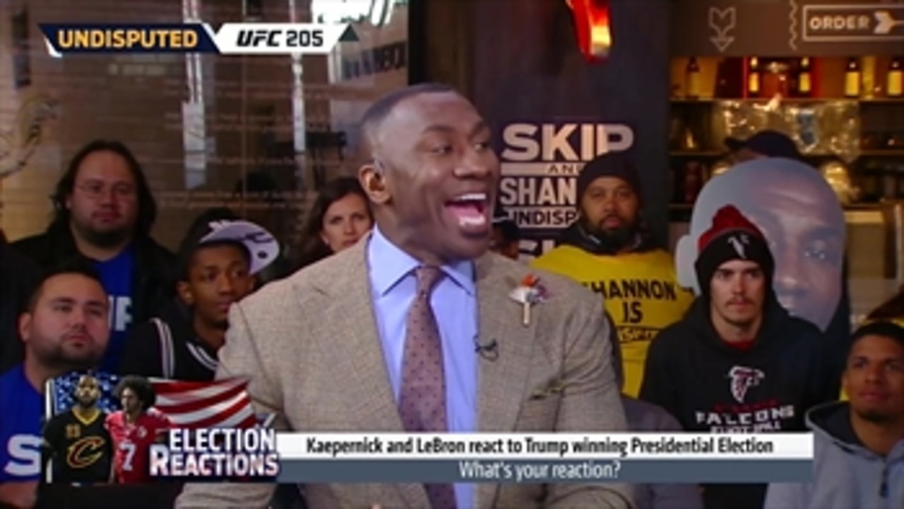 LeBron James and Kaepernick had very different reactions to Trump winning ' UNDISPUTED