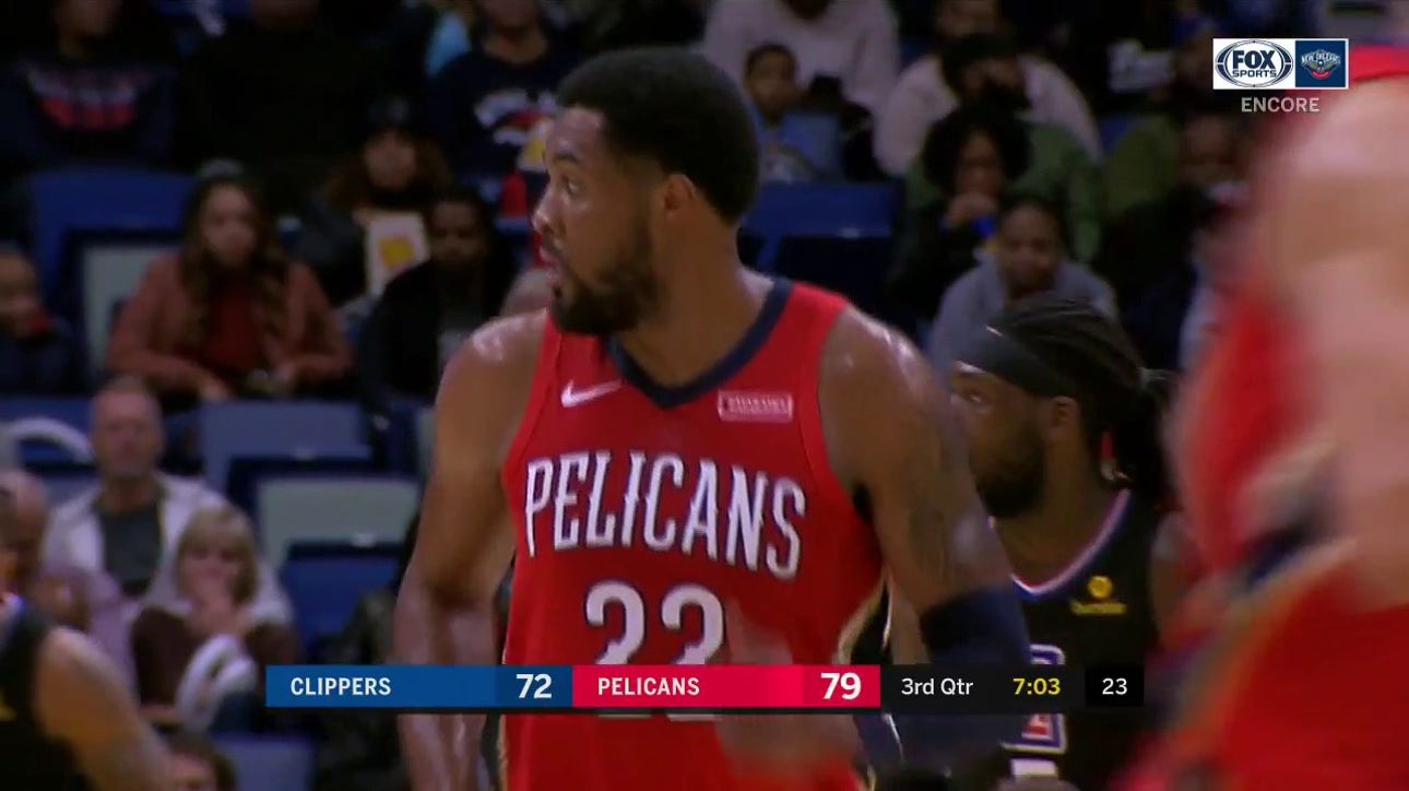 WATCH: Derrick Favors Cleaning Things up in the Paint ' Pelicans ENCORE