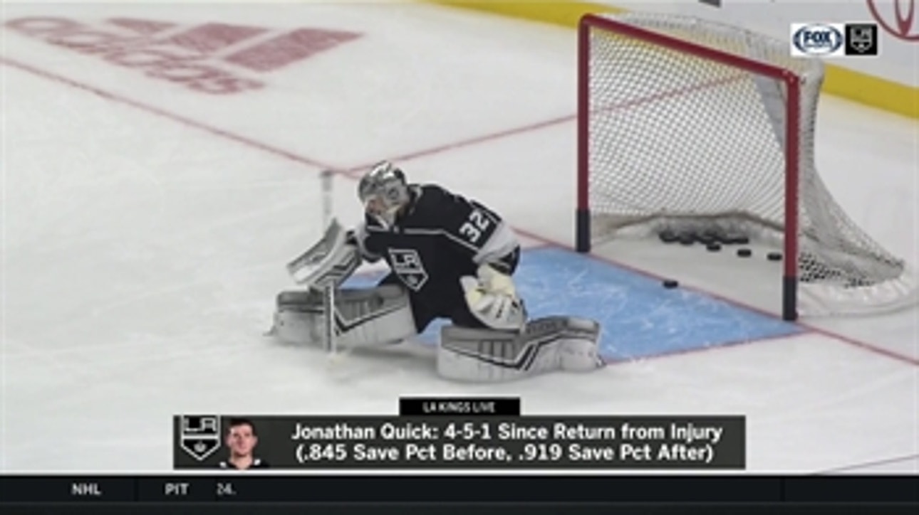 Jonathan Quick is 'back to being the old 32' for LA Kings