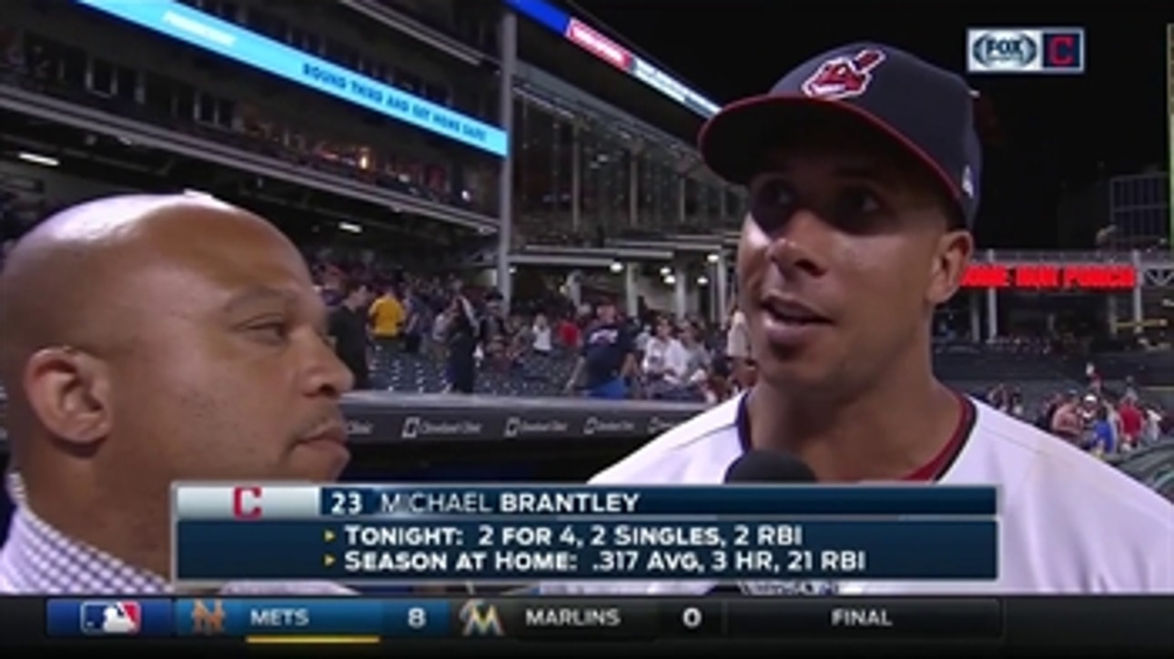 Michael Brantley explains why he's able to ease back into the lineup after time away