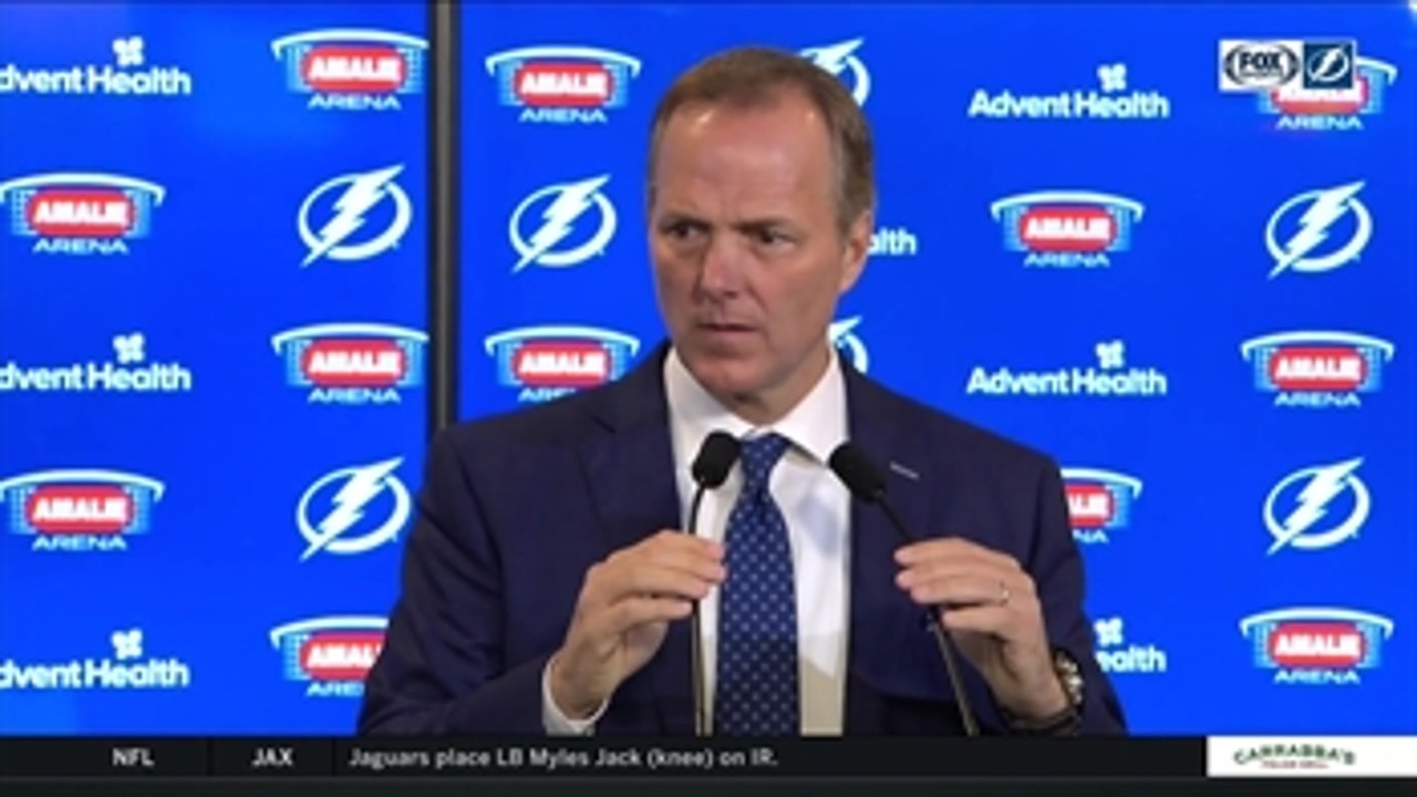 Lightning coach Jon Cooper breaks down home loss to Wild