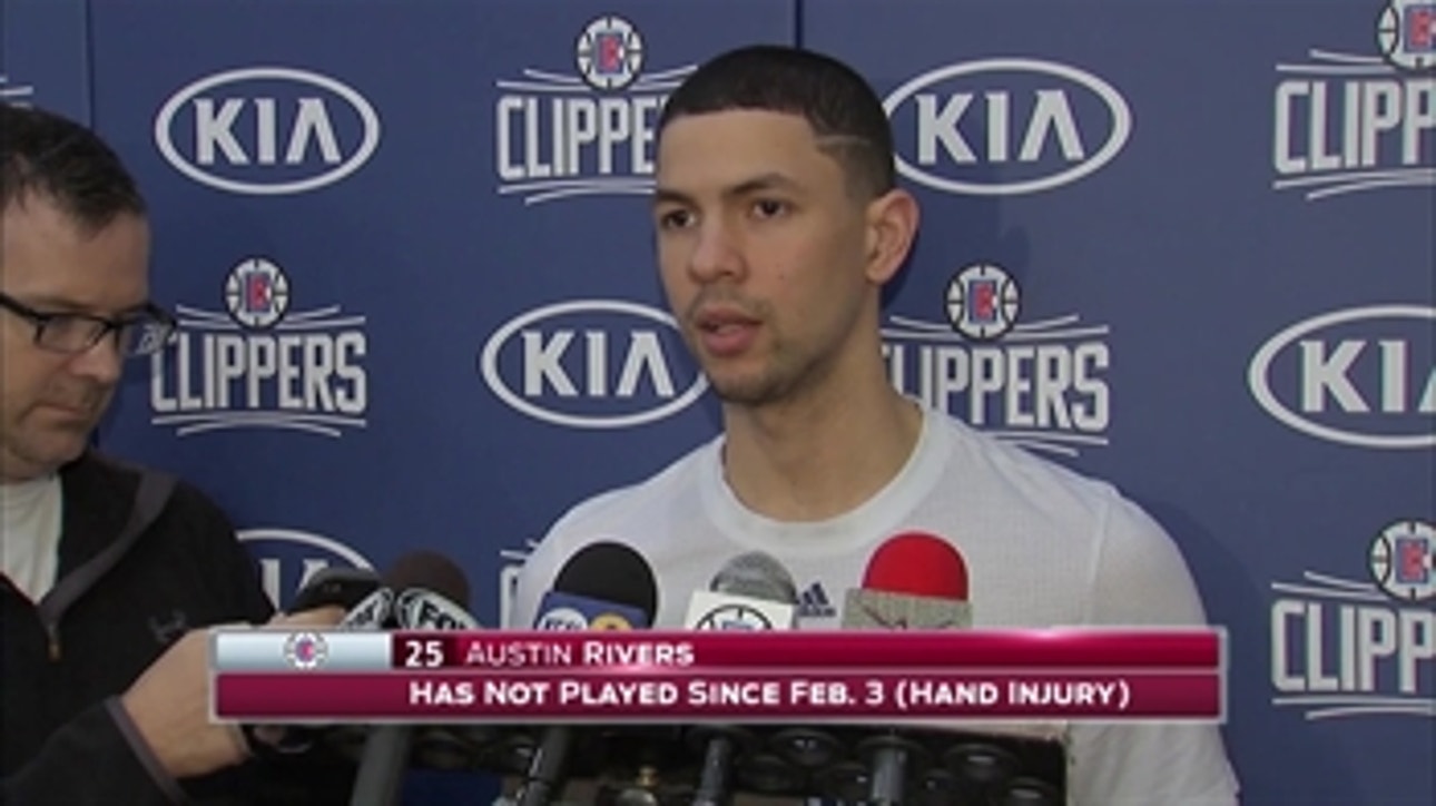 Austin Rivers gives update on his broken hand