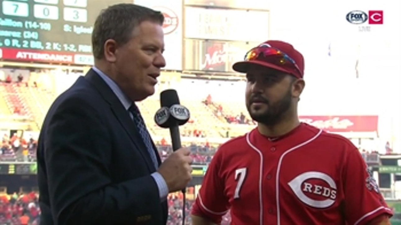 Eugenio Suarez claims that pitchers got lucky during his September slump