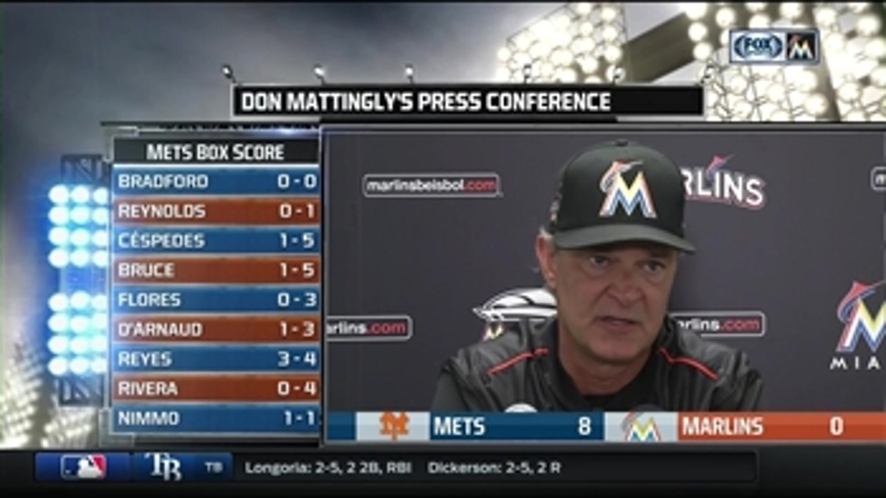 Don Mattingly: We just couldn't get much going tonight