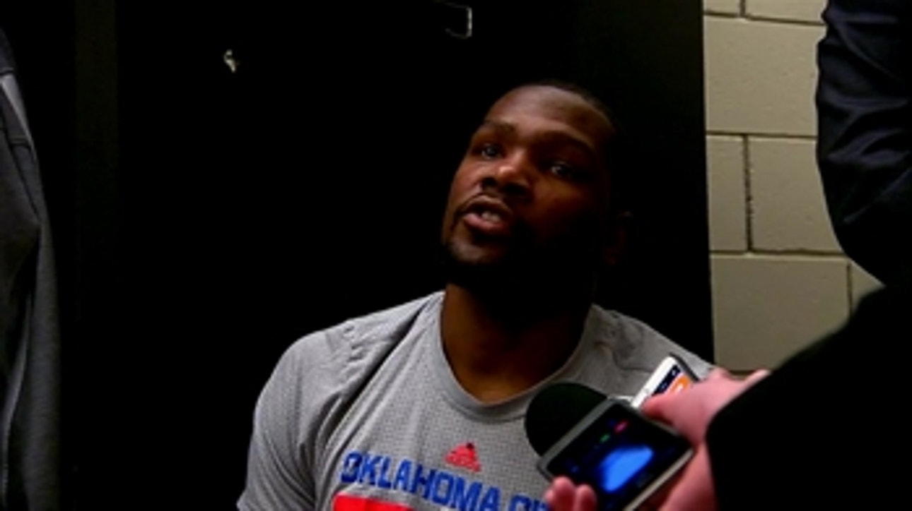 Durant on allowing the threes late, loss to Portland