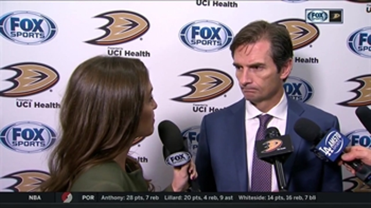 Dallas Eakins shares thoughts on Ducks 4-3 loss to Columbus ' DucksLive