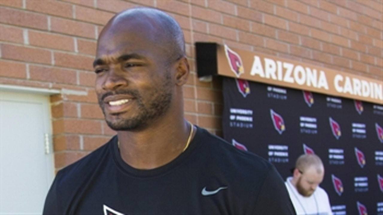 Nick Wright offers his congratulations to Adrian Peterson