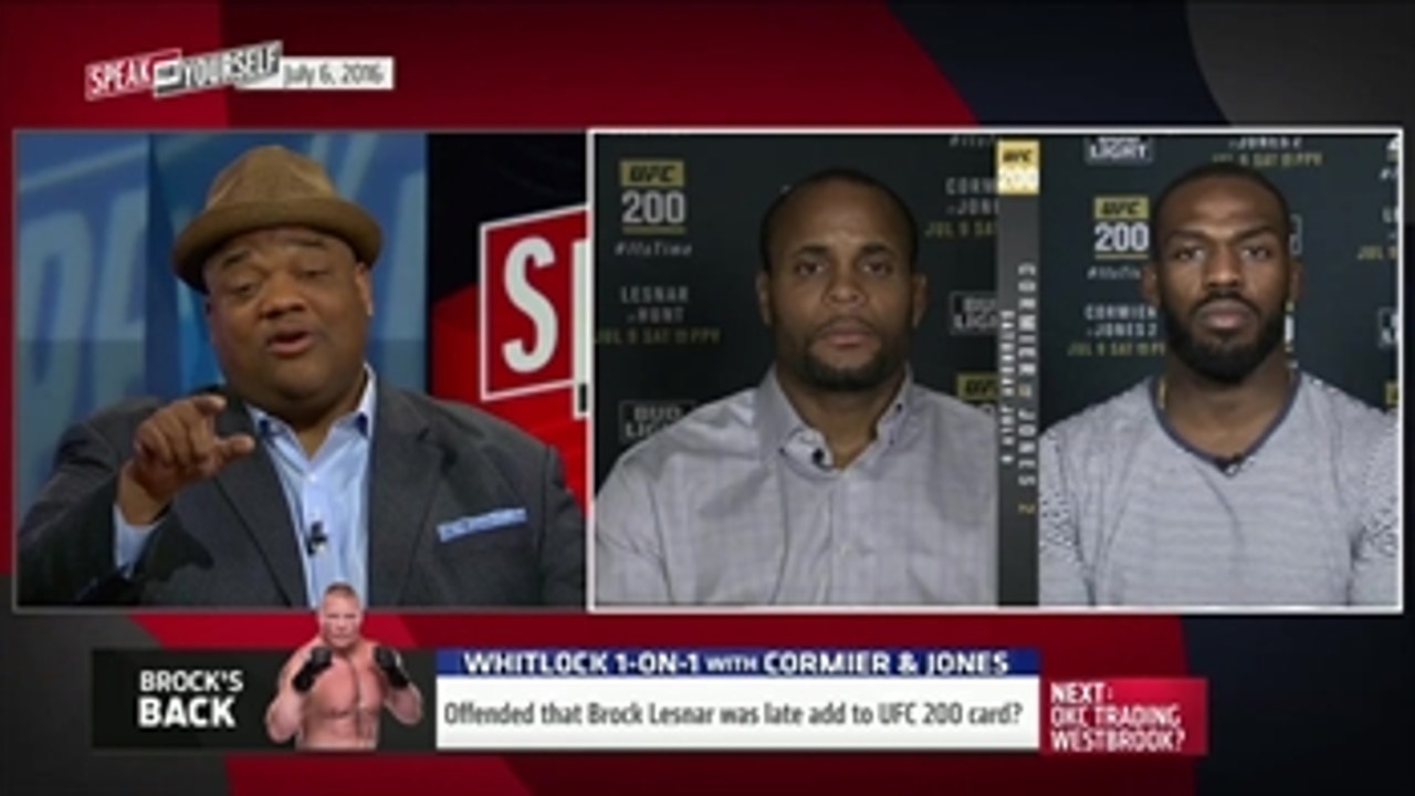 Whitlock 1-on-1: Cormier and Jones need to hug it out on Saturday night - 'Speak for Yourself'