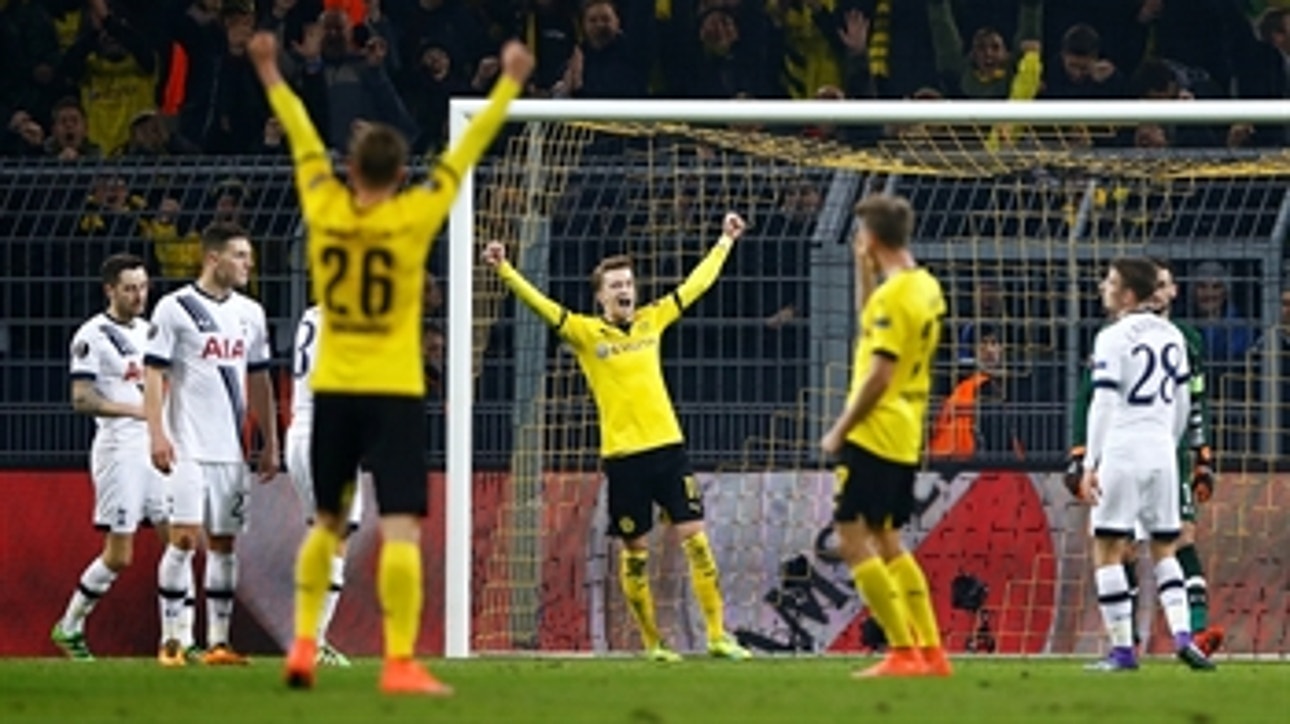 Reus doubles Dortmund's advantage against Spurs ' 2015-16 Europa League Highlights