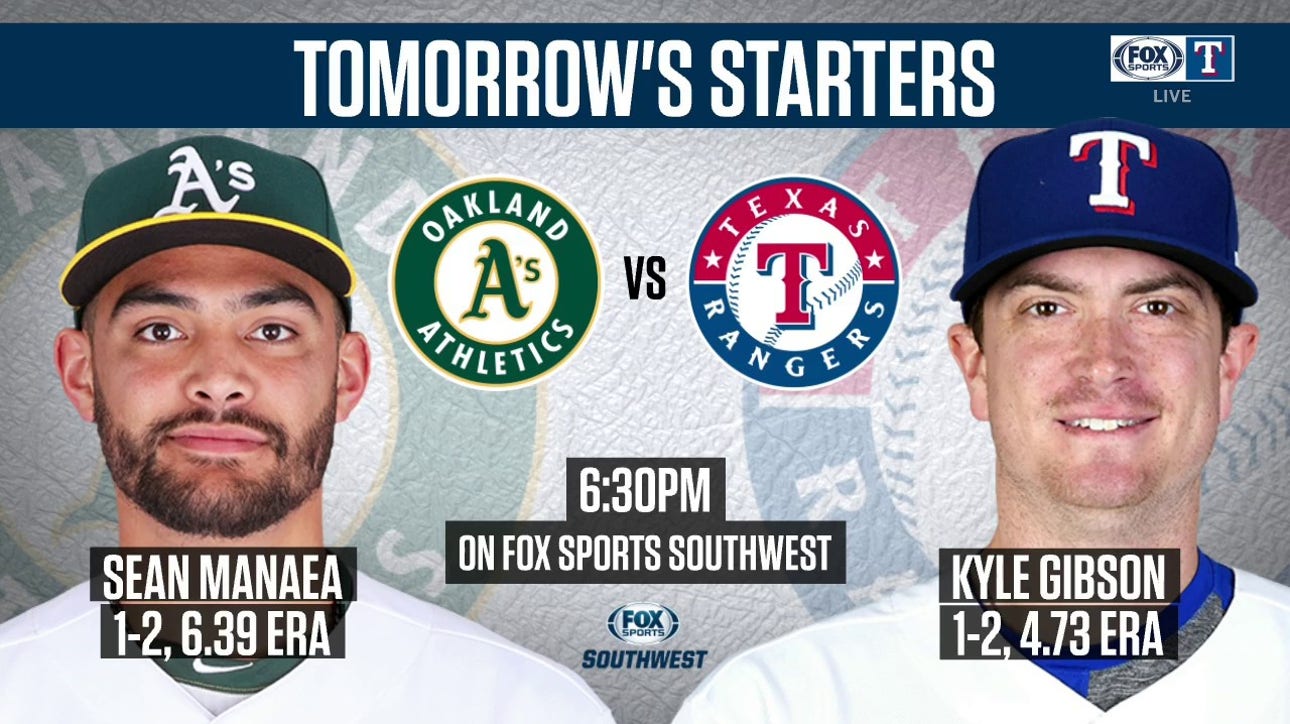 Previewing 2nd Game of Series with Athletics/Rangers ' Rangers Live