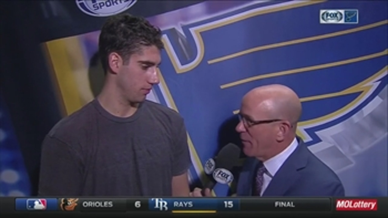 Schmaltz on staying ready to play for Blues