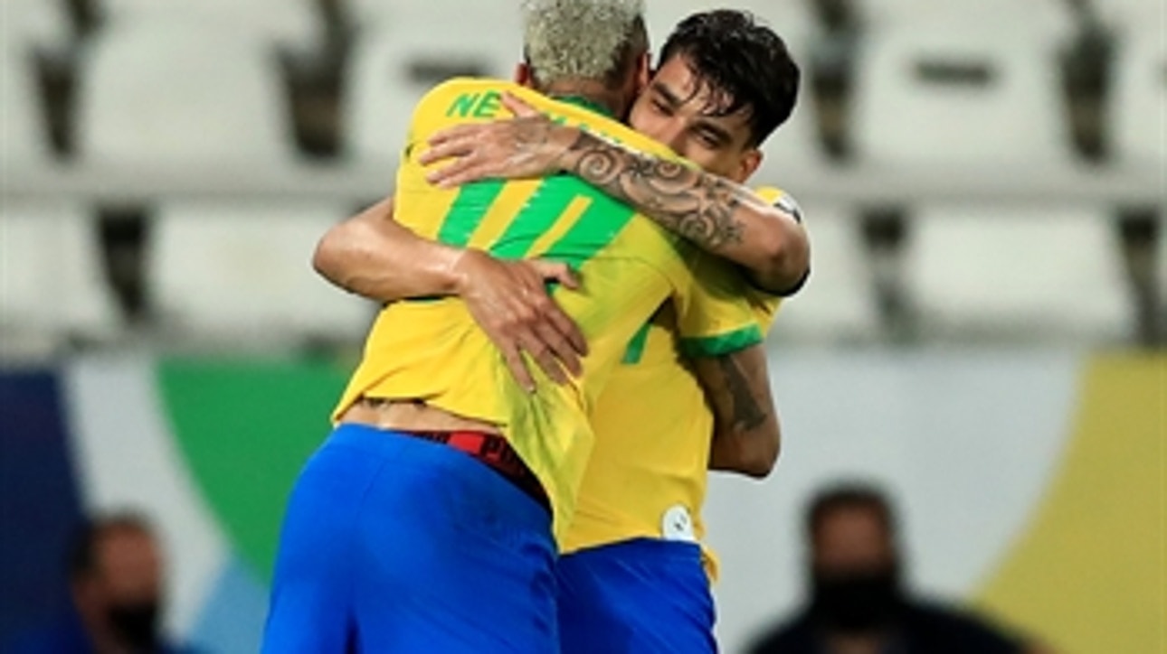 Neymar sets up Lucas Paqueta after beautiful dribble to give Brazil a 1-0 lead over Peru
