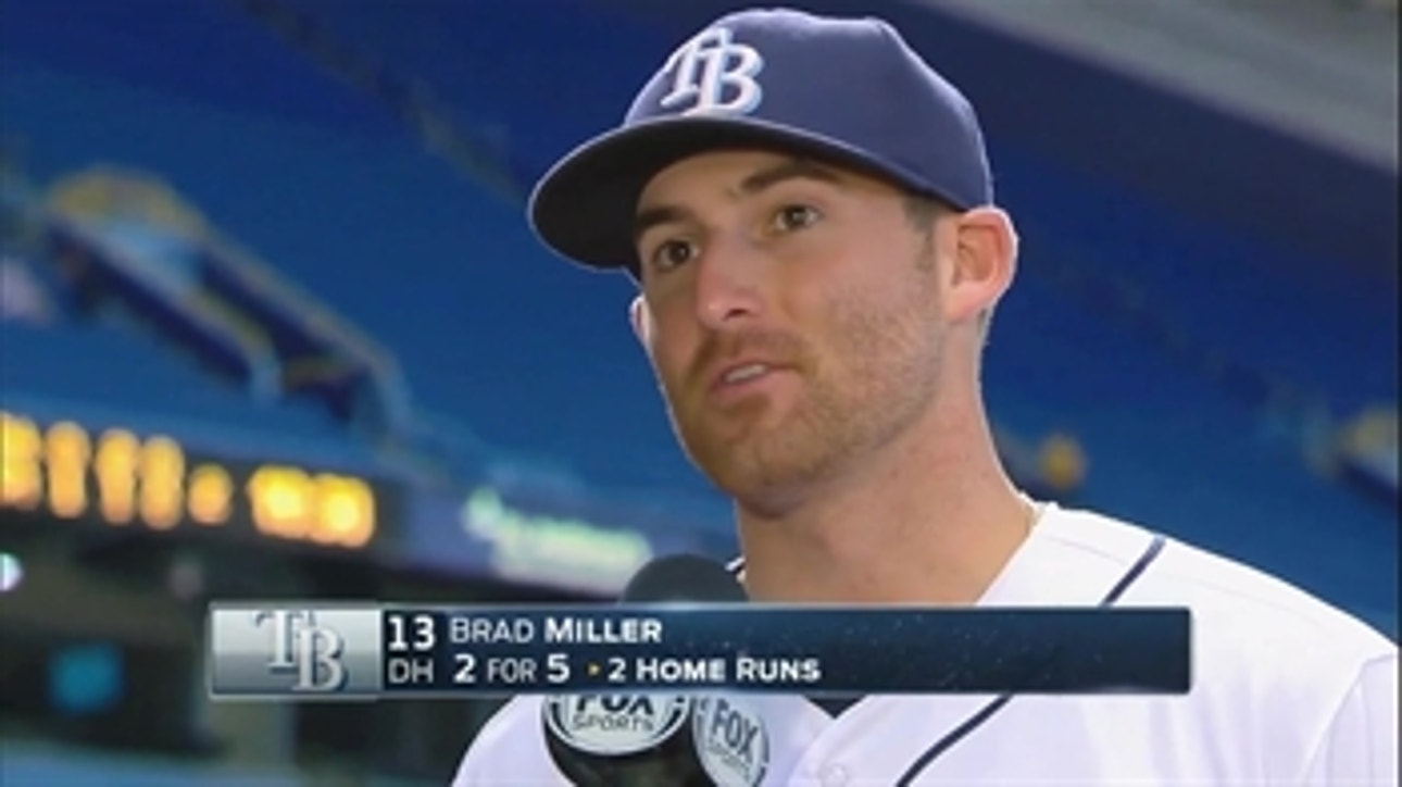 Brad Miller says Rays are feeding off each other at the plate
