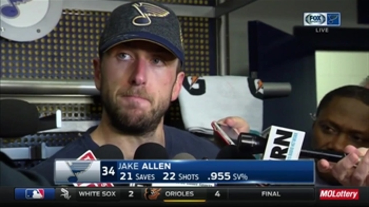 Jake Allen: 'We just stuck to our gameplan' in Game 5 victory
