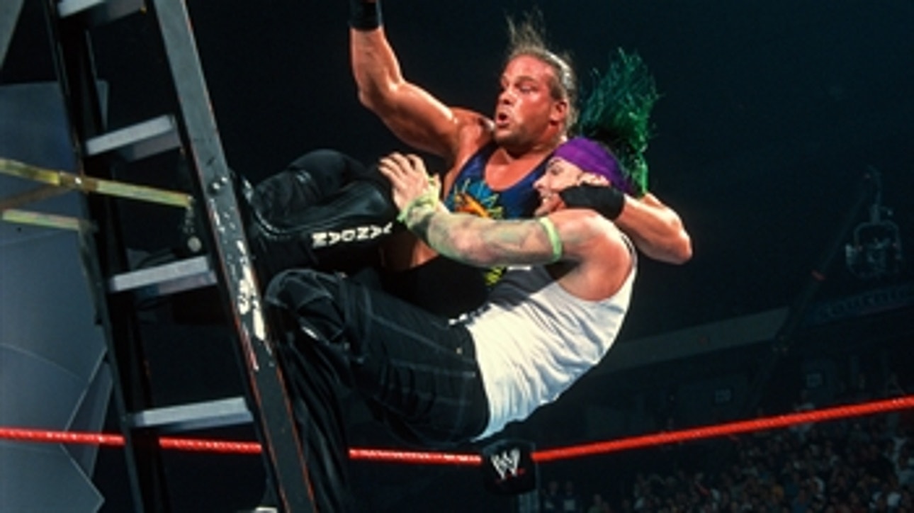 Jeff Hardy vs. Rob Van Dam - Title Unification Ladder Match: Raw, July 22, 2002 (Full Match)