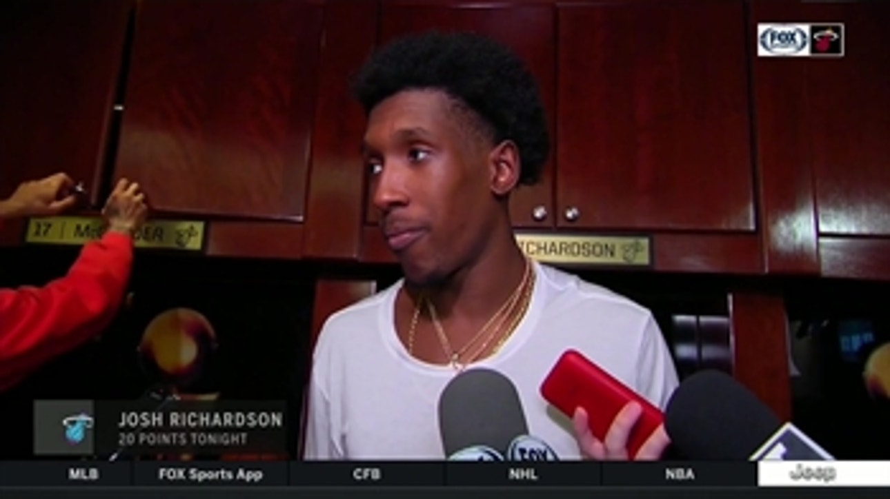 Josh Richardson talks sealing the victory, slowing things down