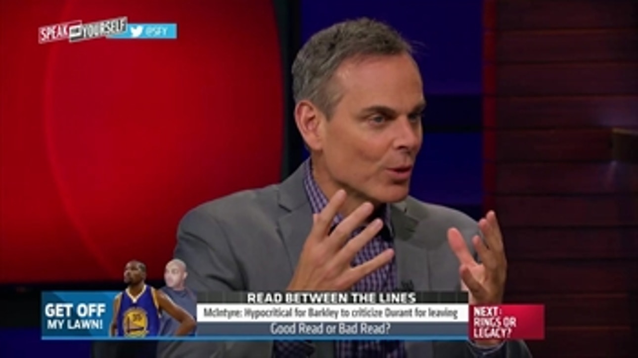 It was hypocritical for Barkley to criticize Durant for leaving Oklahoma City - 'Speak for Yourself'