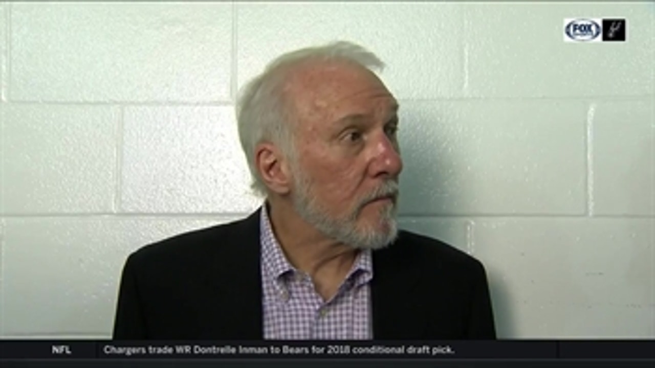 Gregg Popovich on defense in 2nd half: 'Our defense did get better'