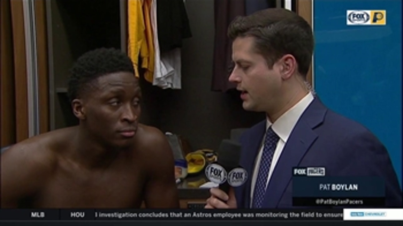 Oladipo on bench: 'If there's no dropoff when they get in the game, we could be really special'