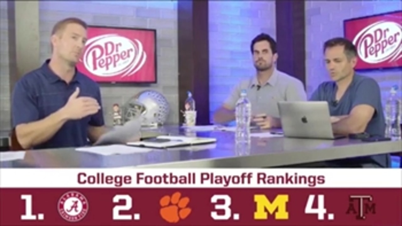 Joel Klatt reacts to the College Football Playoff rankings ' Breaking The Huddle with Joel Klatt